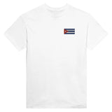 T-shirt Drapeau de Cuba en broderie - Pixelforma 