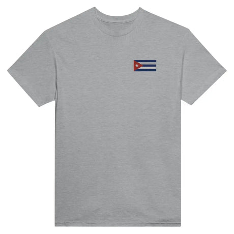 T-shirt Drapeau de Cuba en broderie - Pixelforma 