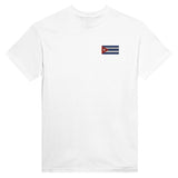 T-shirt Drapeau de Cuba en broderie - Pixelforma