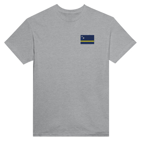 T-shirt Drapeau de Curaçao en broderie - Pixelforma