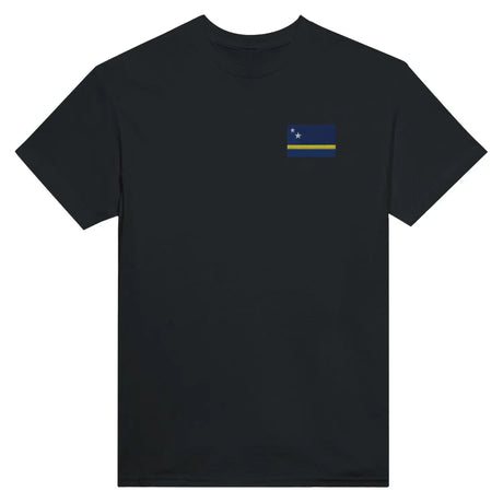 T-shirt drapeau de curaçao en broderie - pixelformaflag