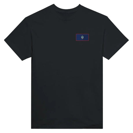 T-shirt drapeau de guam en broderie - pixelformaflag