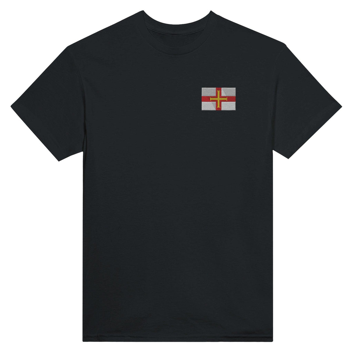 T-shirt Drapeau de Guernesey en broderie - Pixelforma