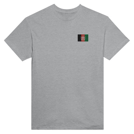 T-shirt Drapeau de l'Afghanistan en broderie - Pixelforma