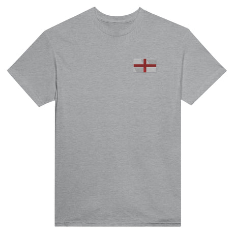 T-shirt Drapeau de l'Angleterre en broderie - Pixelforma