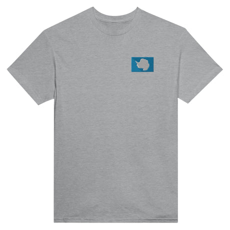 T-shirt Drapeau de l'Antarctique en broderie - Pixelforma