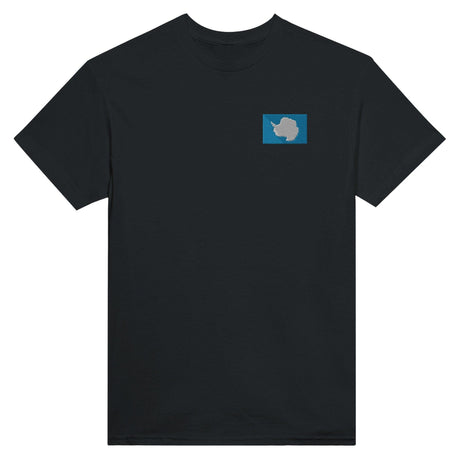 T-shirt Drapeau de l'Antarctique en broderie - Pixelforma