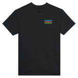 T-shirt Drapeau de l'Azerbaïdjan en broderie - Pixelforma