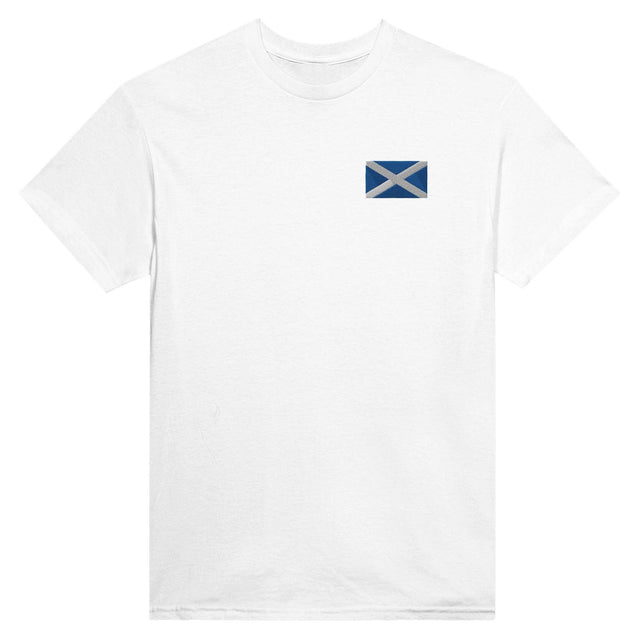 T-shirt Drapeau de l'Écosse en broderie - Pixelforma