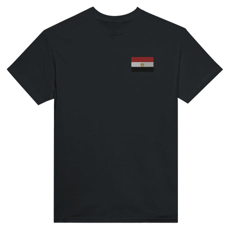 T-shirt Drapeau de l'Égypte en broderie - Pixelforma