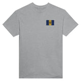 T-shirt Drapeau de la Barbade en broderie - Pixelforma 