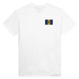 T-shirt Drapeau de la Barbade en broderie - Pixelforma