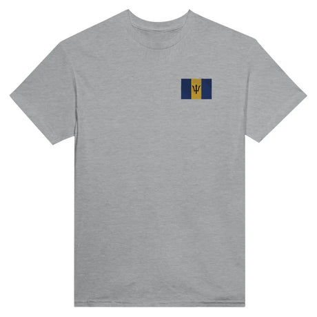 T-shirt drapeau de la barbade en broderie - pixelformaflag