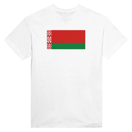 T-shirt drapeau de la biélorussie - pixelformaflag