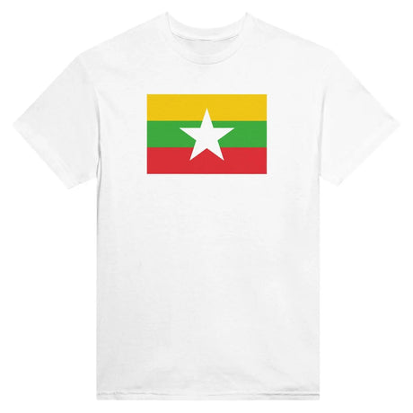 T-shirt drapeau de la birmanie - pixelformaflag