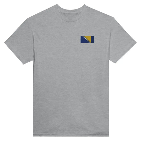 T-shirt drapeau de la bosnie-herzégovine en broderie - pixelformaflag