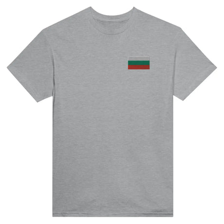 T-shirt drapeau de la bulgarie en broderie - pixelformaflag