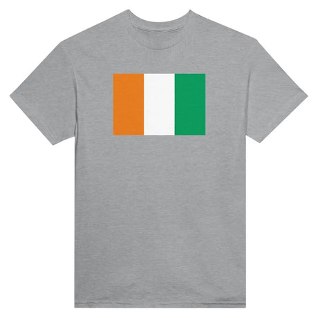 T-shirt drapeau de la côte d’ivoire - pixelformaflag