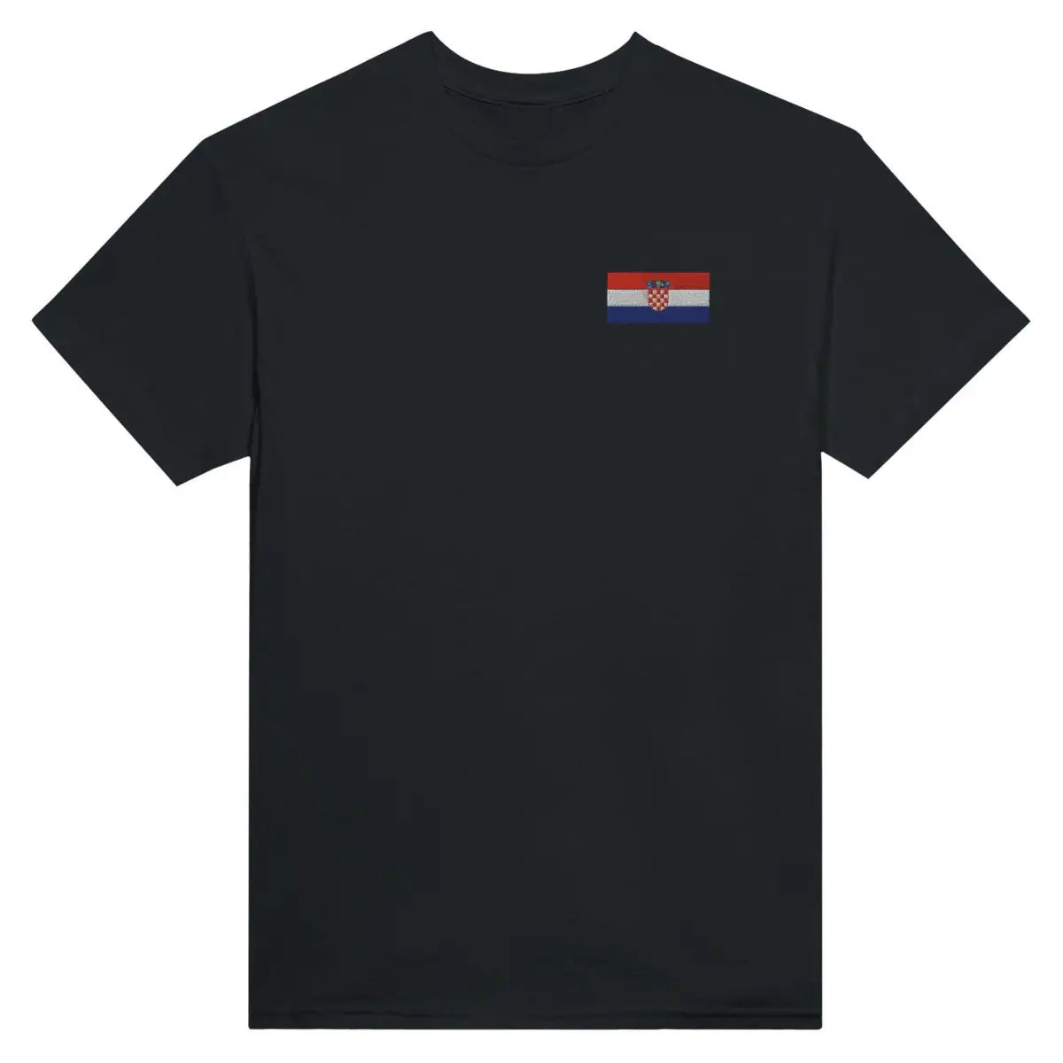 T-shirt Drapeau de la Croatie en broderie - Pixelforma 