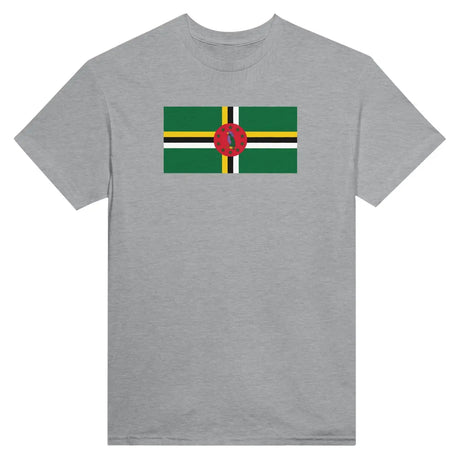 T-shirt drapeau de la dominique - pixelformaflag