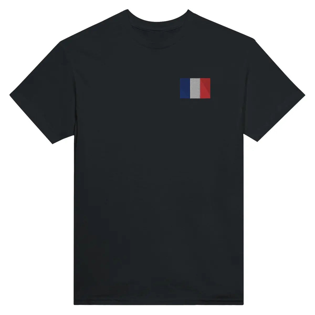 T-shirt Drapeau de la France en broderie - Pixelforma 