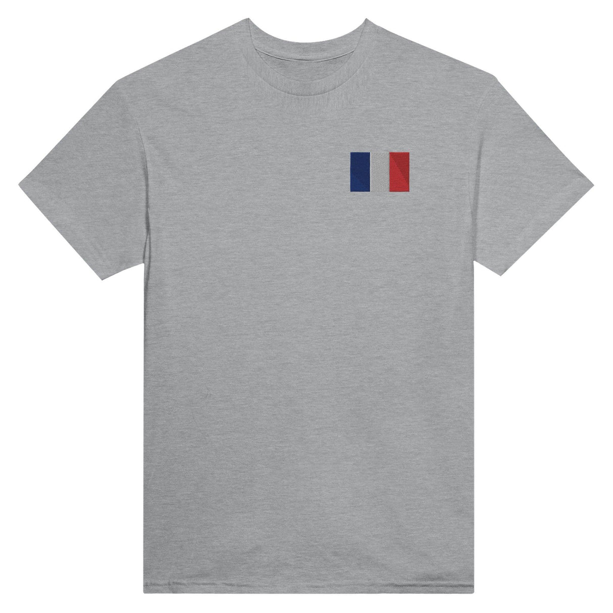 T-shirt Drapeau de la France en broderie - Pixelforma