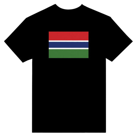 T-shirt drapeau de la gambie - pixelformaflag