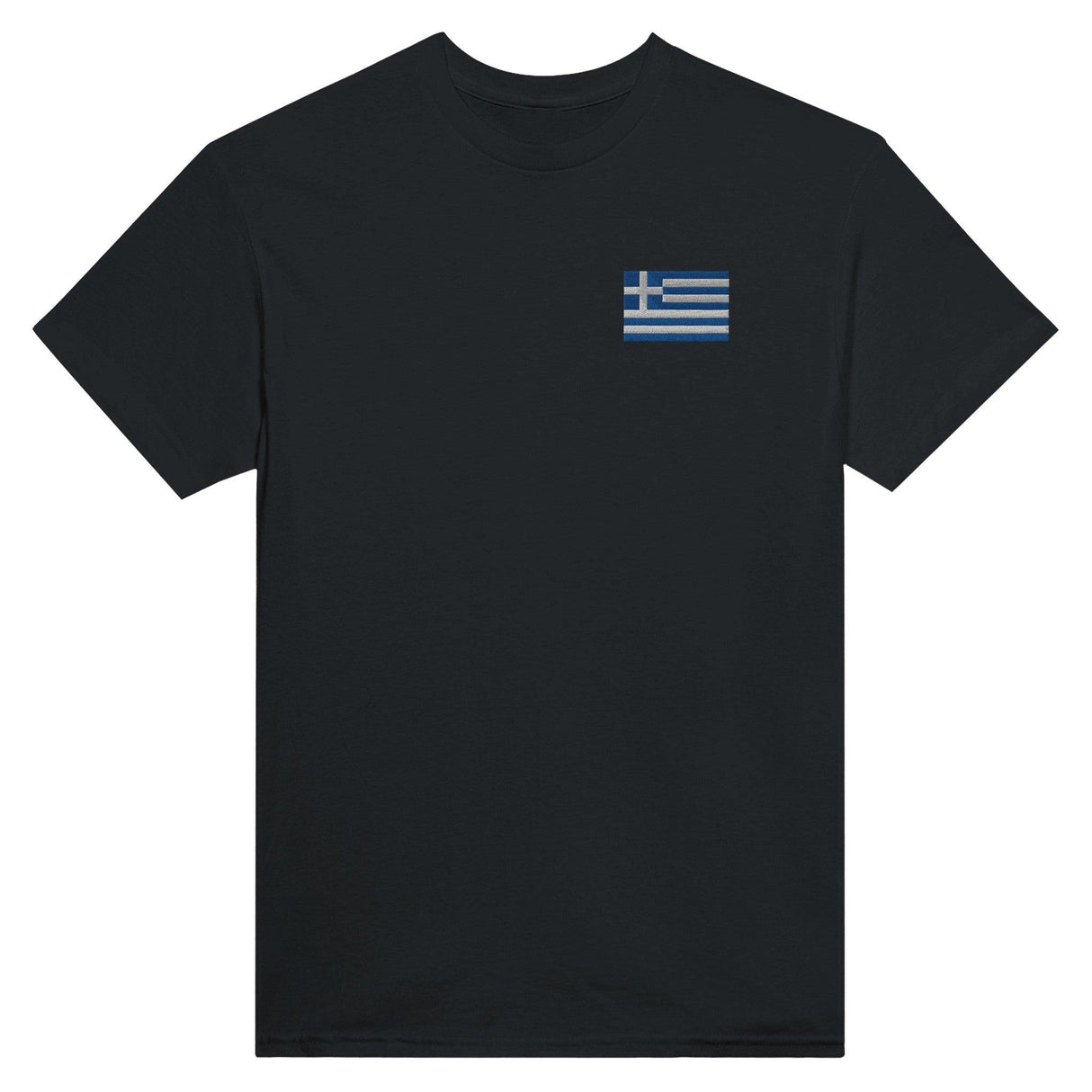 T-shirt Drapeau de la Grèce en broderie - Pixelforma