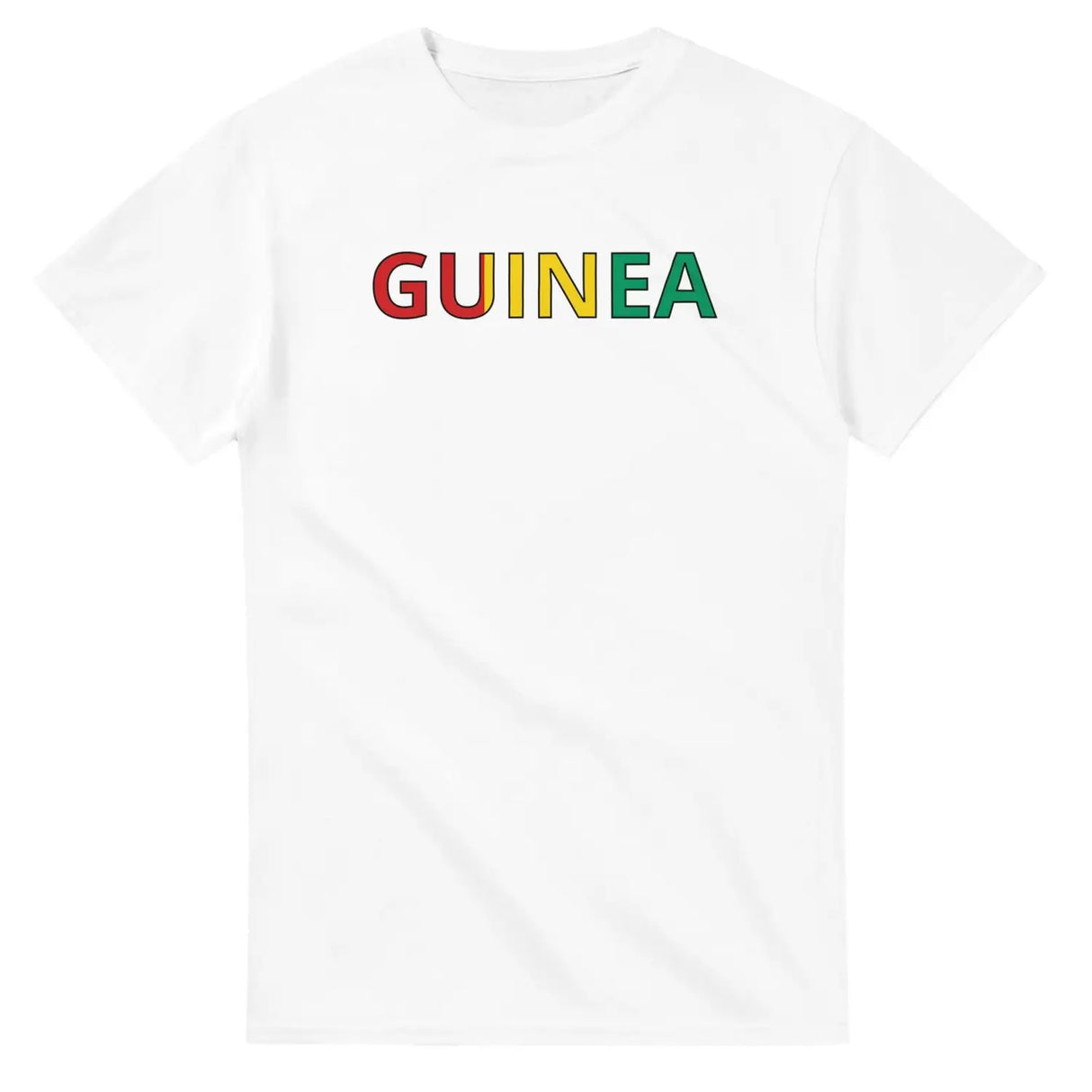 T-shirt drapeau de la guinée - pixelforma