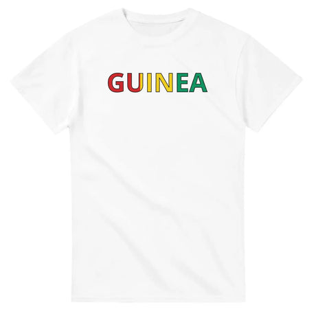 T-shirt drapeau de la guinée - pixelforma