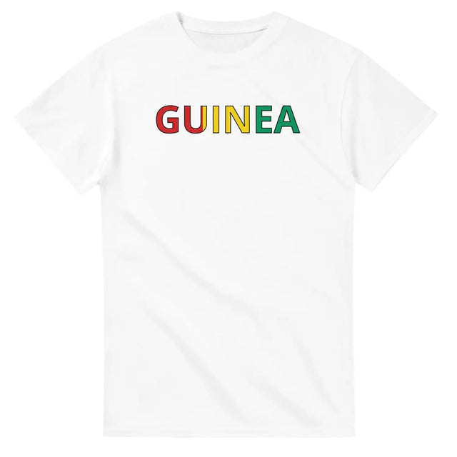 T-shirt drapeau de la guinée - pixelforma