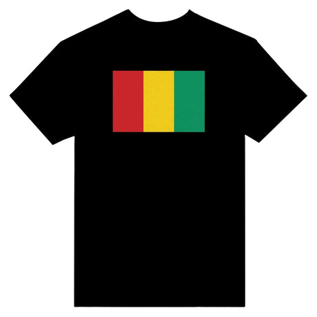 T-shirt drapeau de la guinée - pixelformaflag