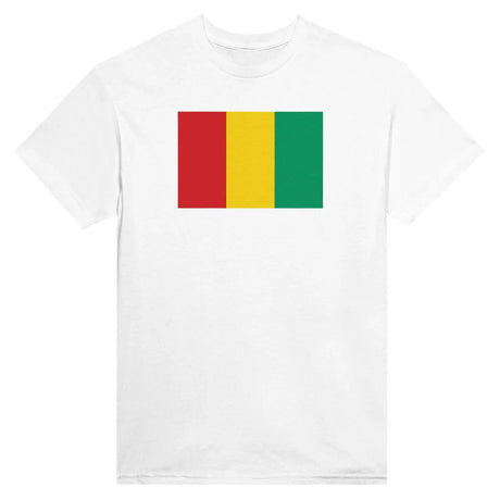 T-shirt drapeau de la guinée - pixelformaflag