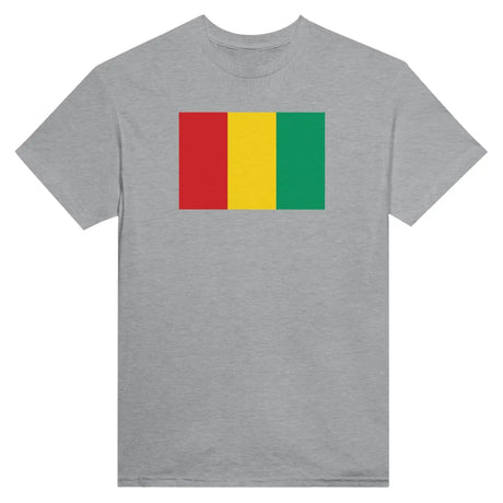 T-shirt drapeau de la guinée - pixelformaflag