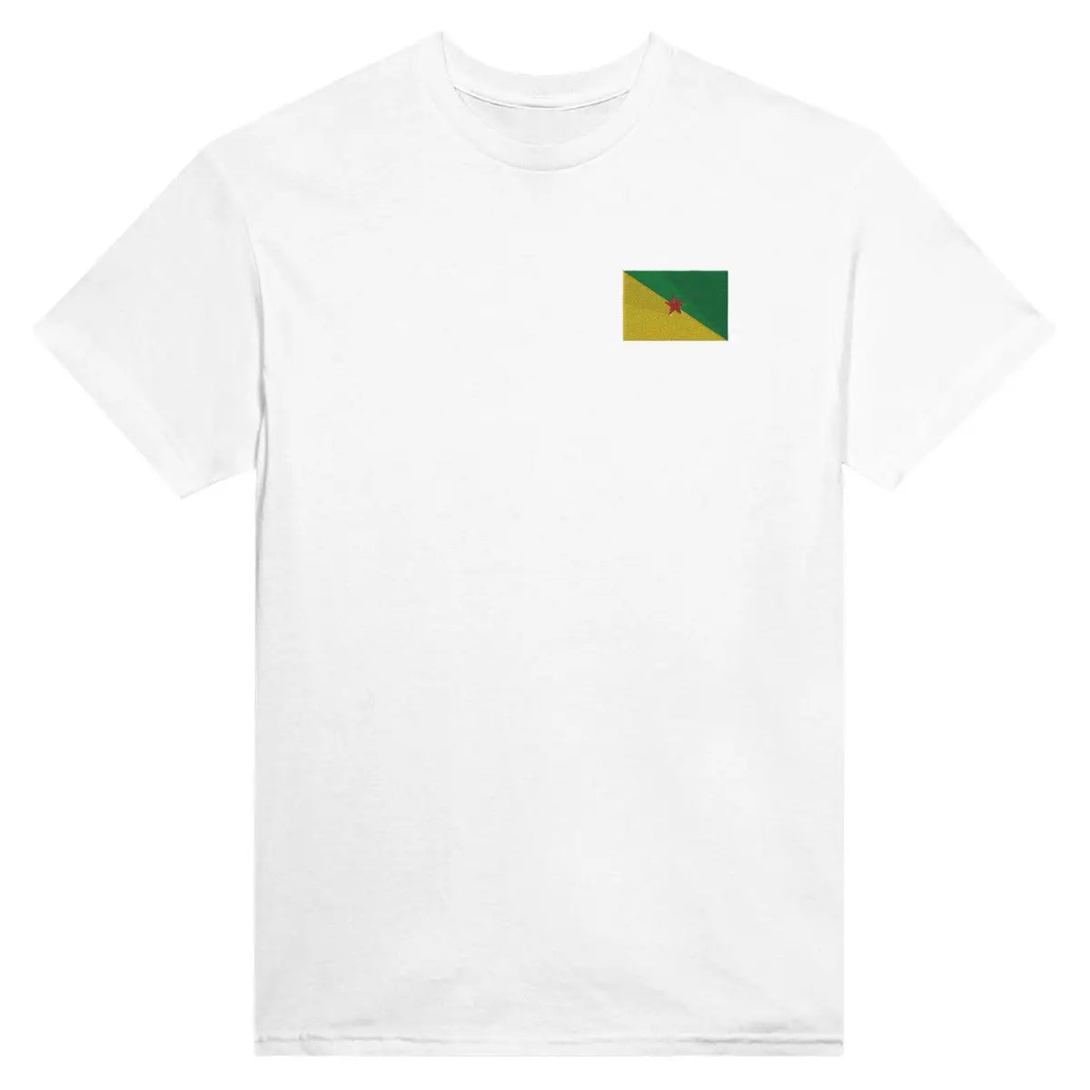 T-shirt Drapeau de la Guyane en broderie - Pixelforma 