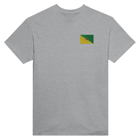 T-shirt drapeau de la guyane en broderie - pixelformaflag