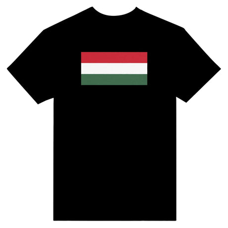 T-shirt drapeau de la hongrie - pixelformaflag