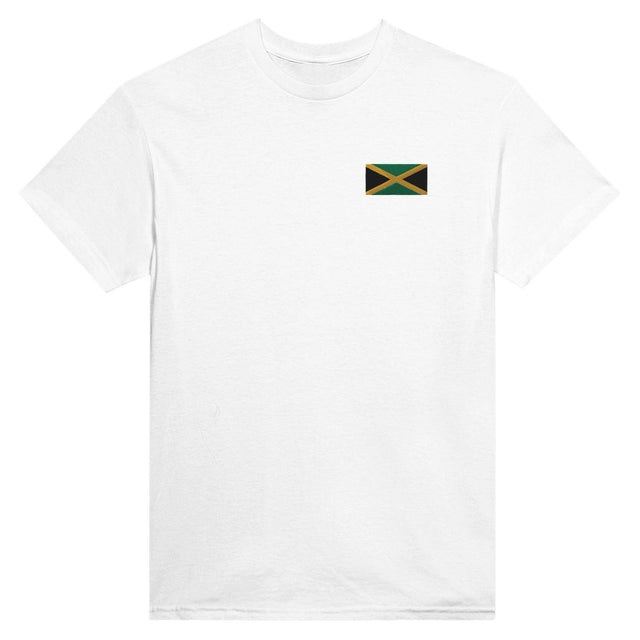 T-shirt Drapeau de la Jamaïque en broderie - Pixelforma