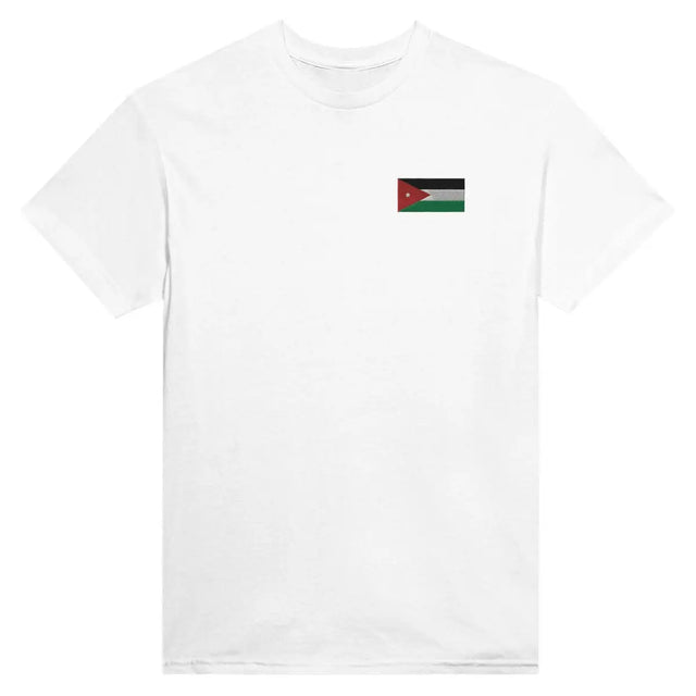 T-shirt Drapeau de la Jordanie en broderie - Pixelforma 