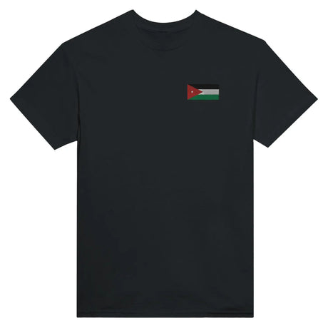 T-shirt drapeau de la jordanie en broderie - pixelformaflag