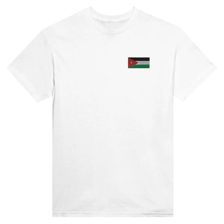 T-shirt drapeau de la jordanie en broderie - pixelformaflag