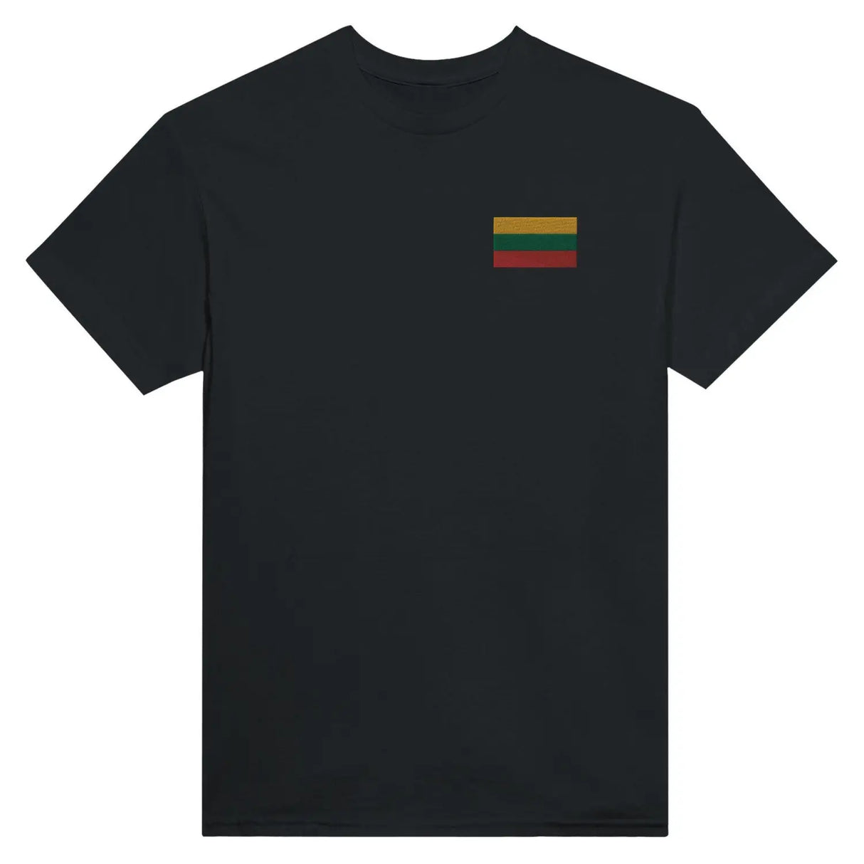 T-shirt drapeau de la lituanie en broderie - pixelformaflag