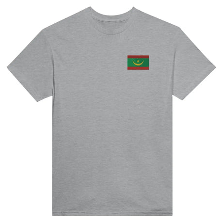 T-shirt drapeau de la mauritanie en broderie - pixelformaflag