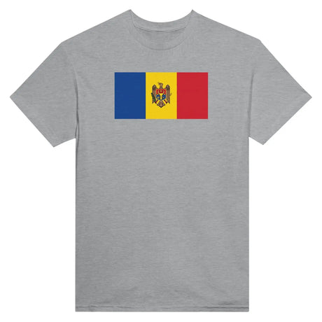 T-shirt drapeau de la moldavie - pixelformaflag