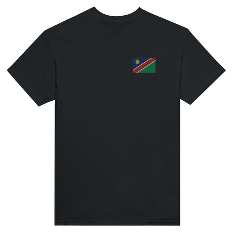 T-shirt Drapeau de la Namibie en broderie - Pixelforma