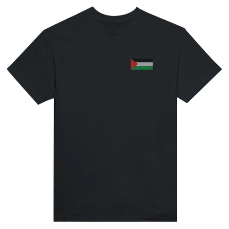 T-shirt drapeau de la palestine en broderie - pixelformaflag