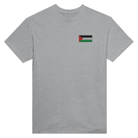 T-shirt drapeau de la palestine en broderie - pixelformaflag