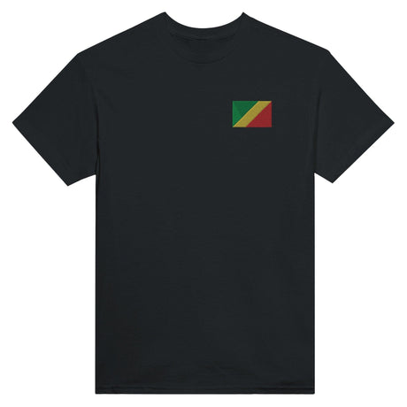 T-shirt Drapeau de la république du Congo en broderie - Pixelforma