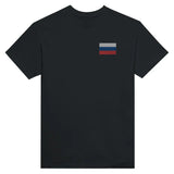 T-shirt Drapeau de la Russie en broderie - Pixelforma 