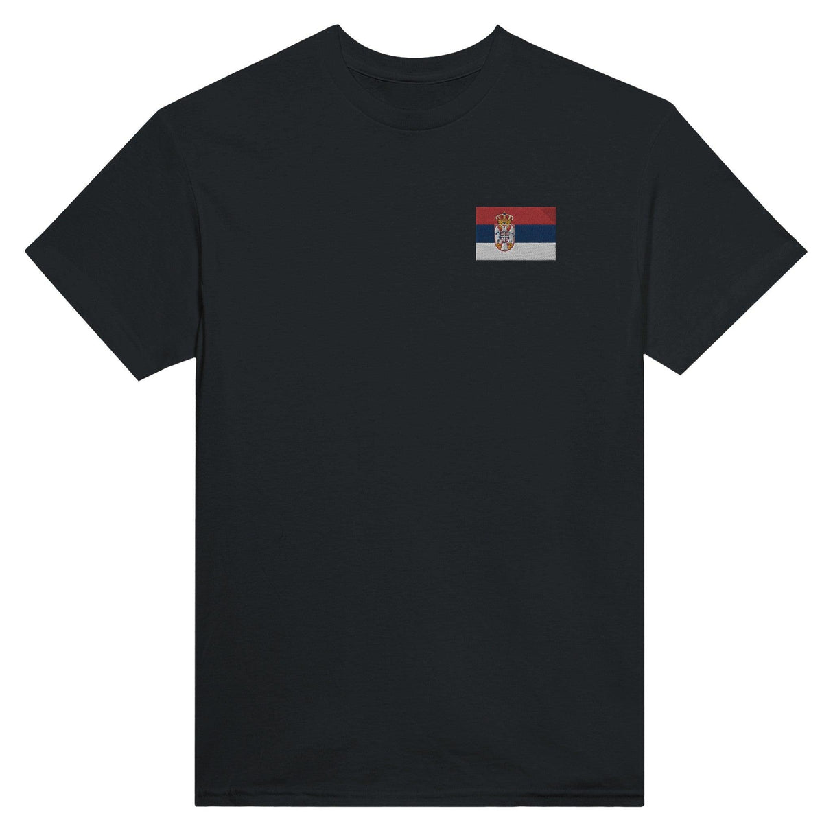 T-shirt Drapeau de la Serbie en broderie - Pixelforma